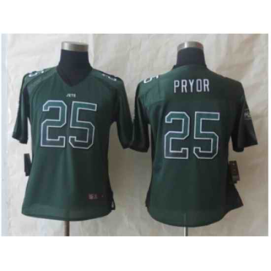Women 2014 New Nike New York Jets #25 Pryor Green Jerseys(Drift Fashion)